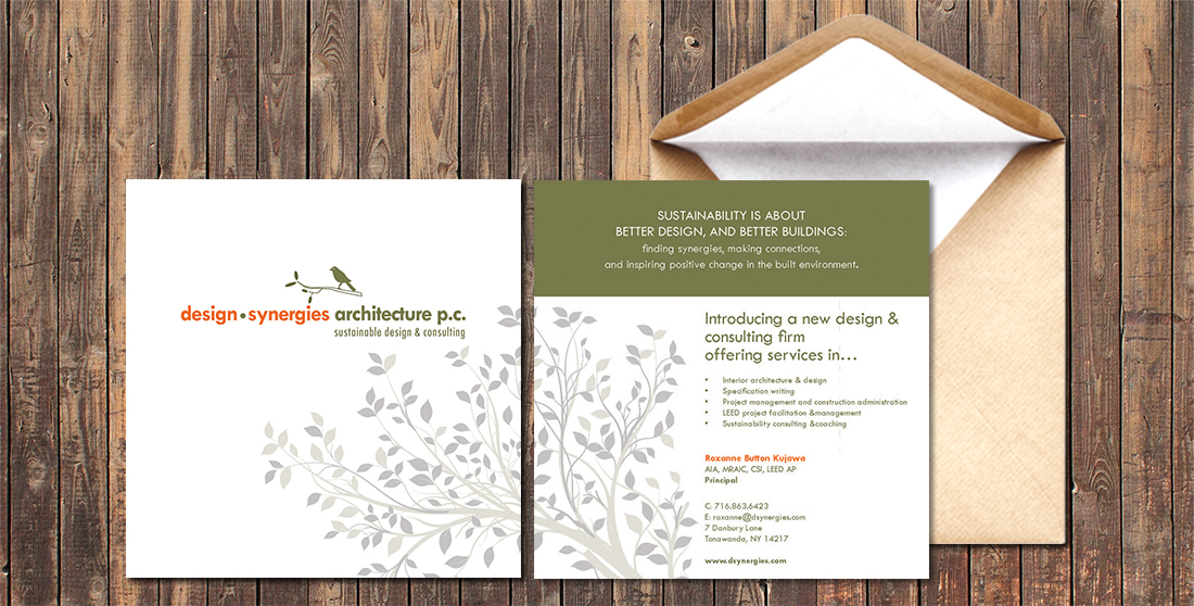 Design Synergies copywriting and graphic design for collateral materials