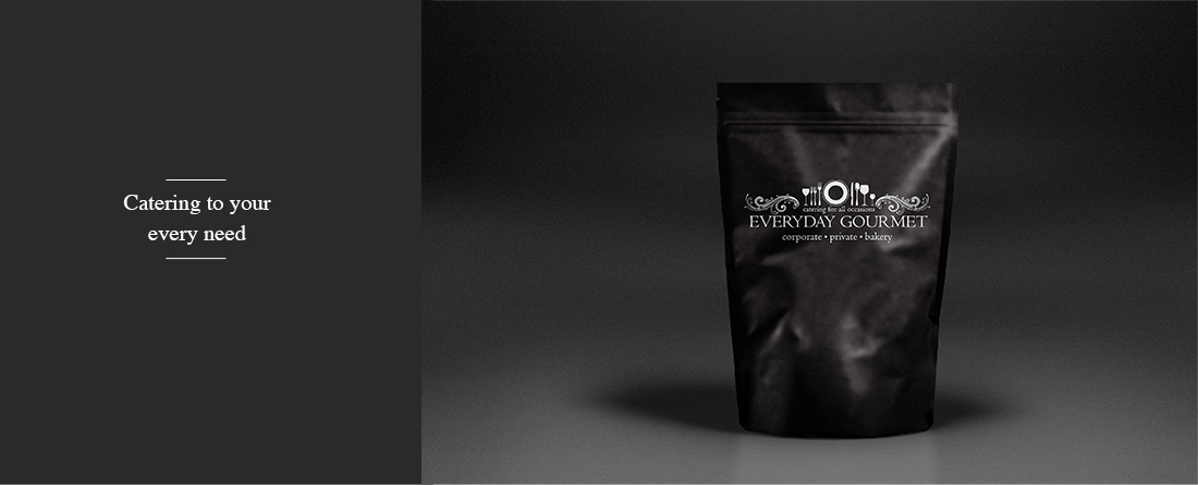 Everyday Gourmet catering packaging design